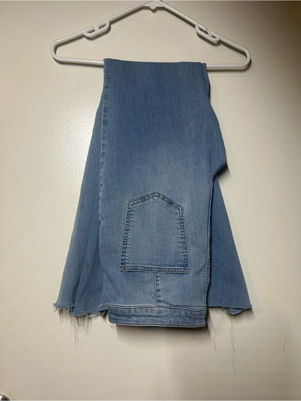Free People Light Blue Wide Leg Flare Denim Jeans